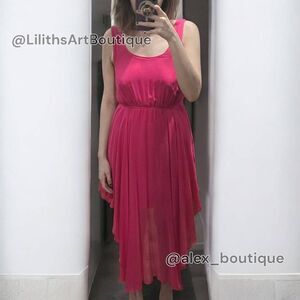 Renn Sheer Ruffle Midi Dress(C040)-Size M for Women